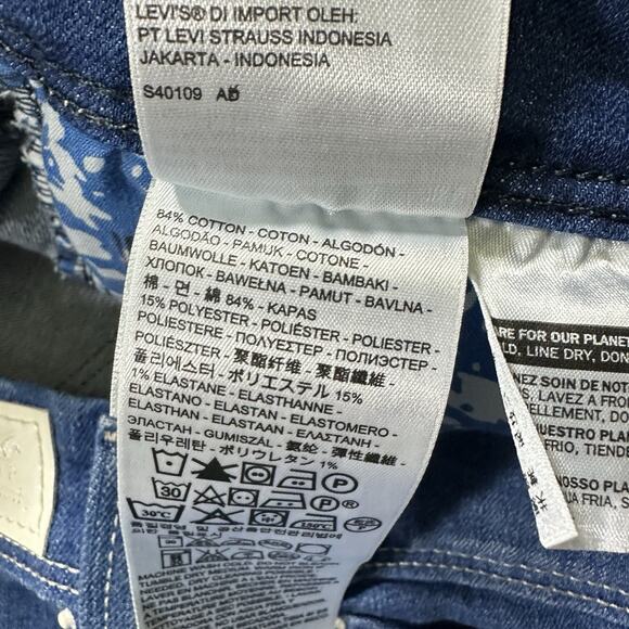 Levi's Womens Jeans 31 Blue Denim Mid Rise Skinny Leg Medium Wash Denim Pants - Picture 7 of 15